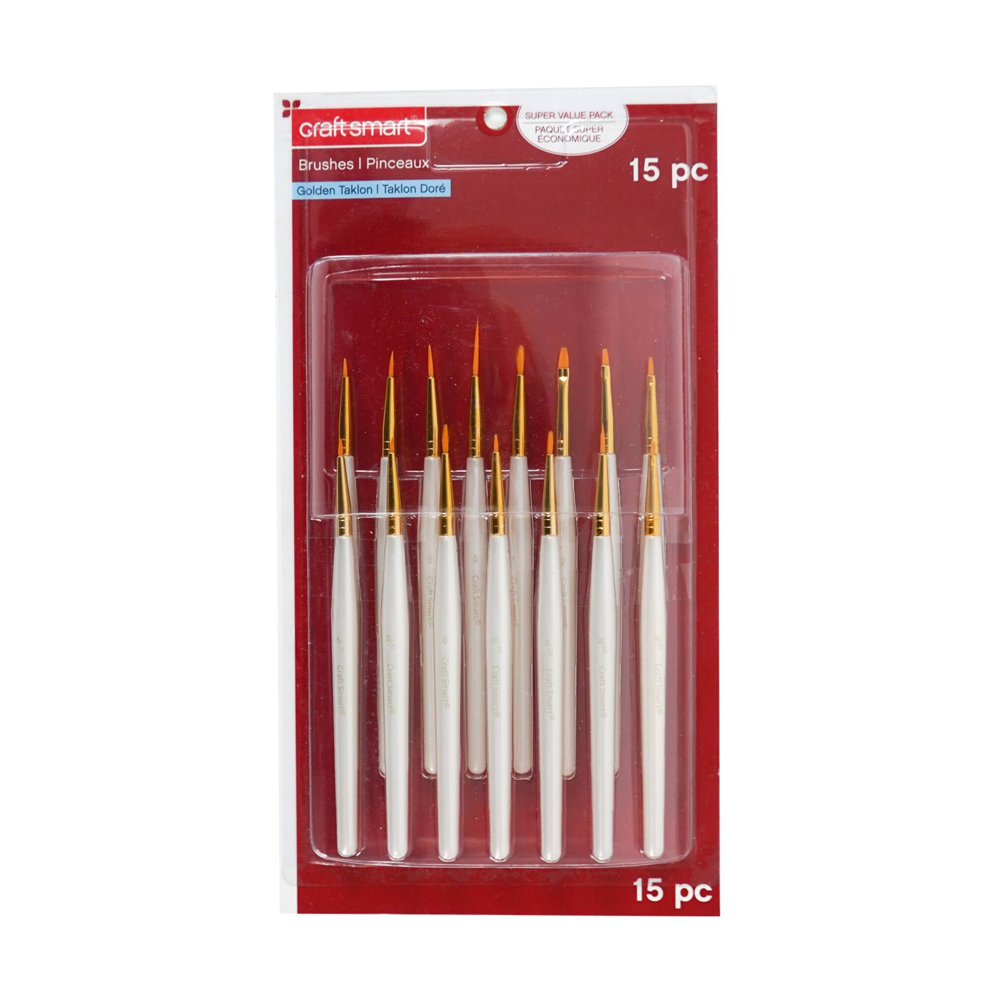 Golden Taklon Super Value Mini Paintbrush Pack By Craft Smart®